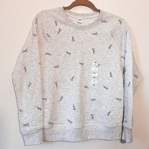 🌻2/$12 NWT Old Navy graphic crewneck sweatshirt